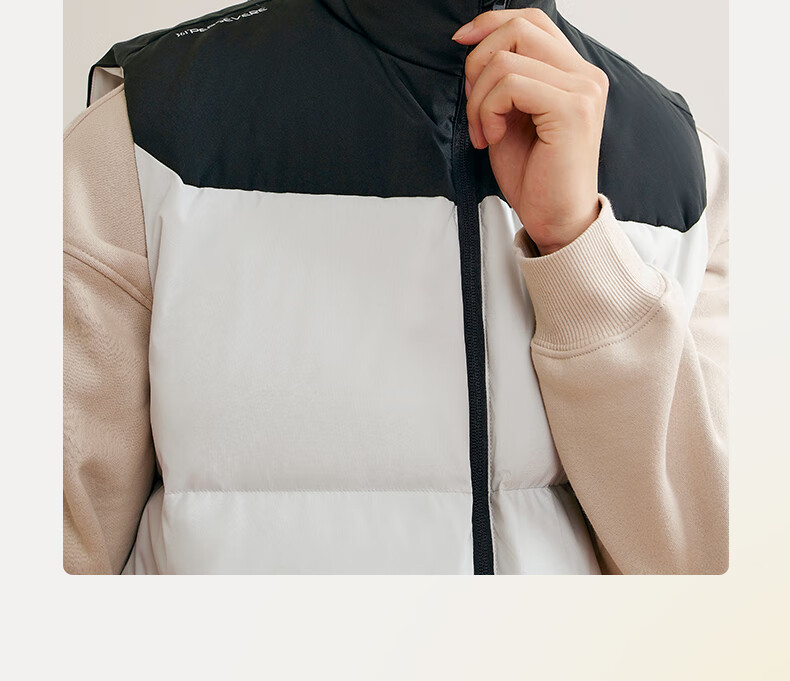 361° Men's Down Vest Autumn Winter New Waterproof Warm Sports Casual Running Stand Collar Jacket 652544401-4 16