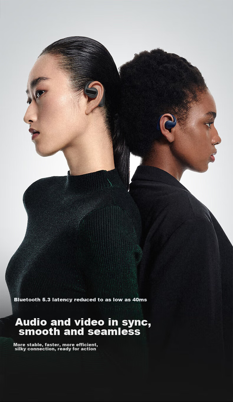 Dacom FreeBeats Sports Bluetooth Headphones, Non-In Open-Ear Headphones, Wireless Ear-Hook Air Conduction Headphones for Running, Suitable for Men And Women, Compatible with Apple, Huawei, Xiaomi, Orange 14