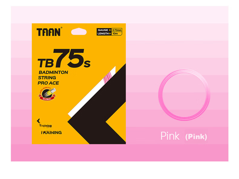 Taan Badminton Racket String, for Competition Training, Durable High-Elasticity Speed Type TB75S, Orange Color, 3-Pack 11