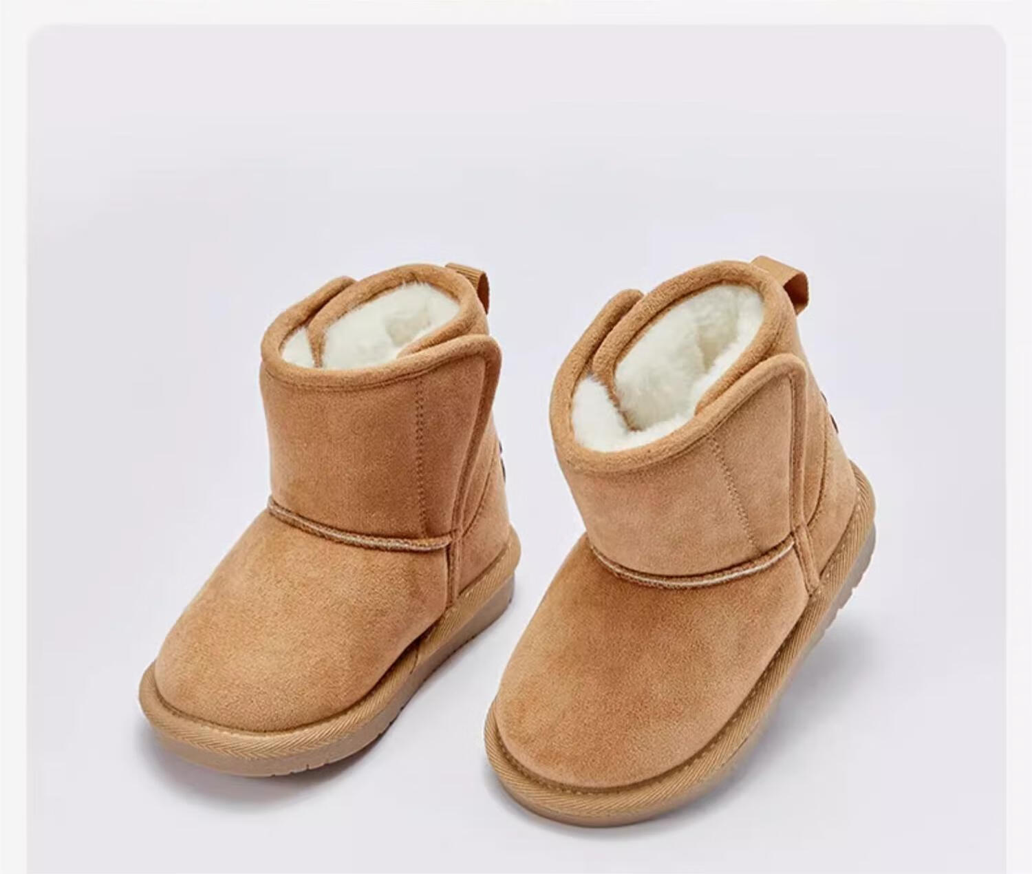 DAVE & BELLA Kids Snow Boots Boys Winter Girls Fleece Lined Cotton Shoes Warm Children's Snow Boots DB4224193 4
