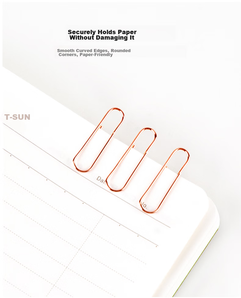Fizz Metal Clip Set Combination (16 Pieces of 15mm Long Tail Clips + 8 Pieces of 19mm Binder Clips + 50 Pieces of 28mm Paper Clips) / Desktop Office Supplies FZ216006 6
