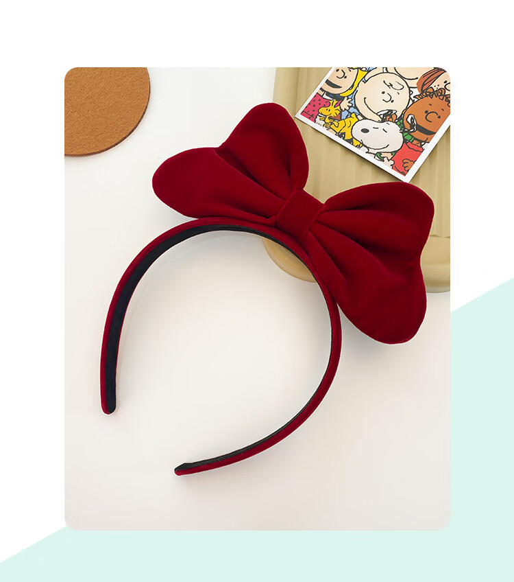 CHIMERA Red 2-Piece Children's Bow Hair Ties, Scrunchies, Ponytail Holders, Hair Bands, Hair Accessories for Girls, New Year Gift 8