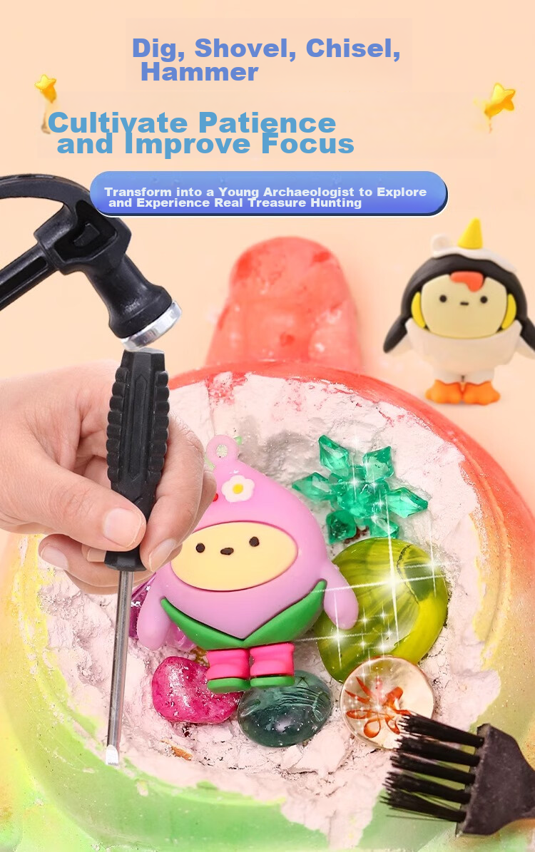 Shangmeibeibei Archaeological Excavation Toys Surprise Blind Box Egg Party Children's DIY Handmade Gifts for Boys And Girls Aged 3-6 Birthday Present 7