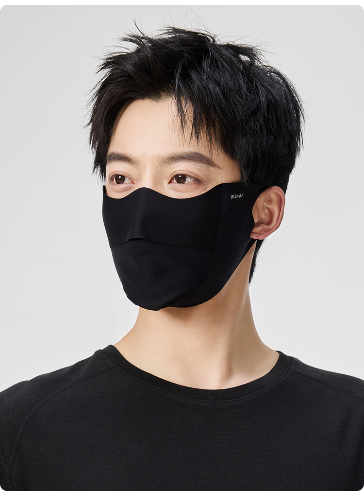 JIUMU Ice Silk Sun Protection Face Mask for Men And Women, Summer UV Protection, Sunshade, Cycling, 3D Eye Protection, Full Face UV Protection Mask 17