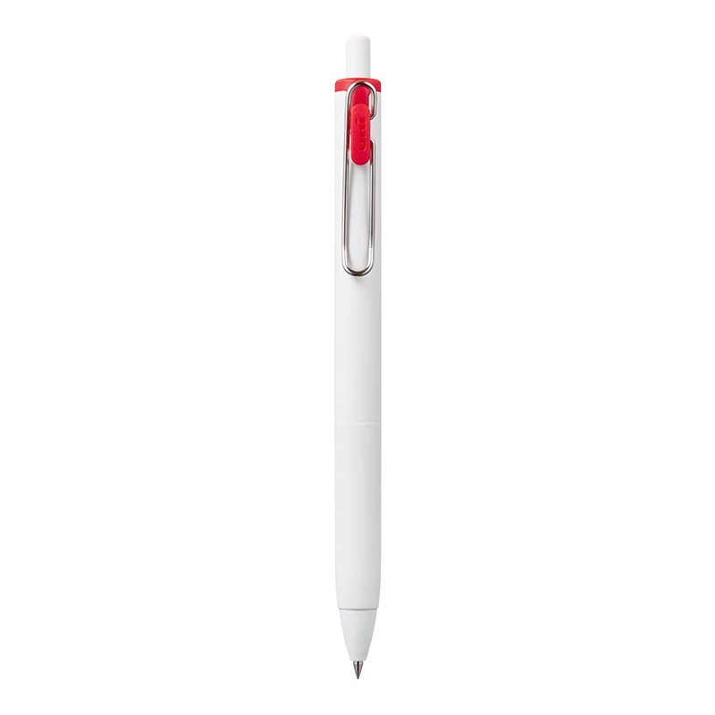 Uni-Mitsubishi Uni-Ball ONE Gel Ink Retractable Pen, Stylish 0.5mm Red Pen for Business And Signing, UMN-S 1 Piece