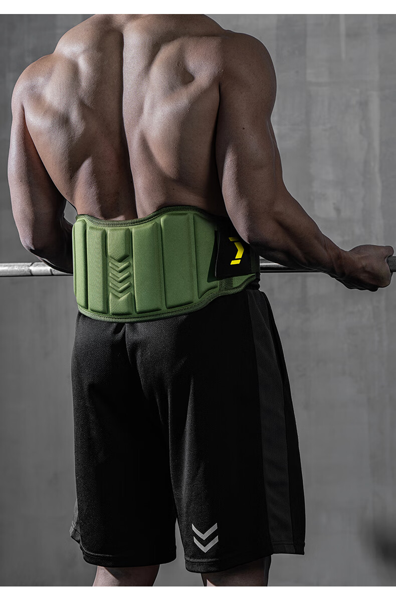 FITTER GEAR Fitness Waist Belt for Men, Deadlift Squat Strength Training Weightlifting Support Belt, Army Green Size S 9