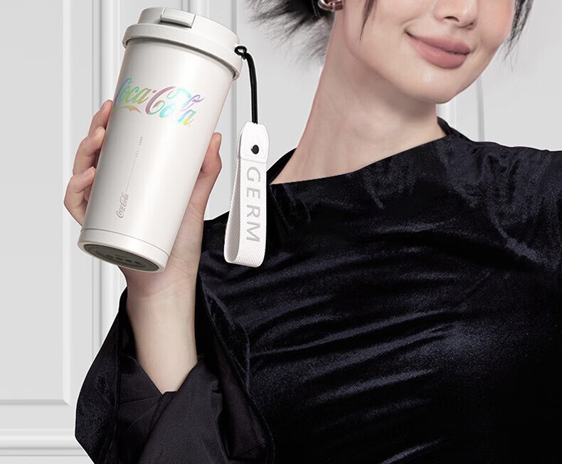Germ Coca-Cola Collaboration Shining Insulated Water Bottle 500ml, Twilight Black, GE-CK22AW 5