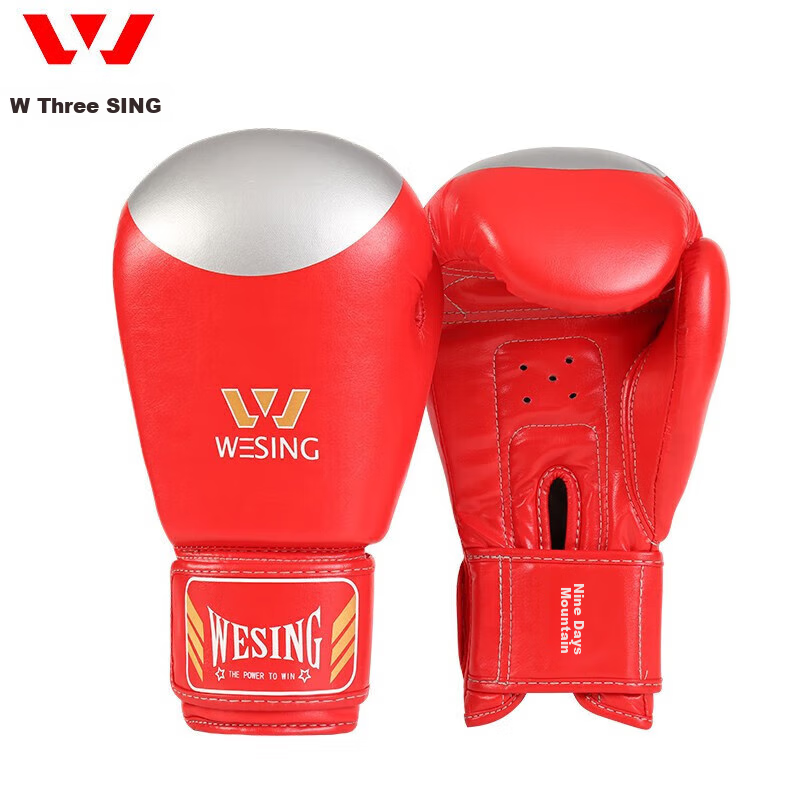 Jiurishan Boxing Gloves, Adult Sanda And Free Fighting Gloves, Punching Bag Gloves for Men And Women, Competition Training Gloves, 10oz Blue