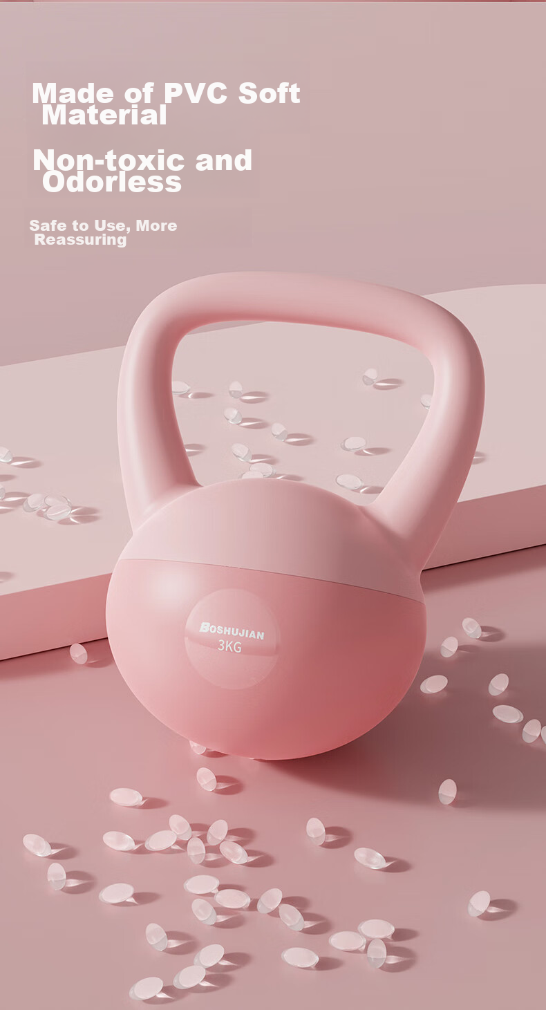 BOSHUJIAN Soft Kettlebell for Men And Women, Home Fitness Kettlebell Dumbbell for Arm Exercises, Squats, Glute Training Equipment 7