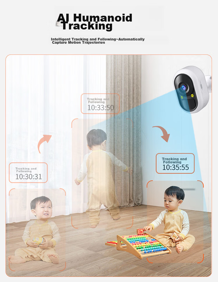 Newmine Wireless Smart AI Camera for Home Indoor Use, High-Definition Two-Way Video Call with Mobile Remote Monitoring, 360-Degree Coverage with Night Vision, Panoramic View, Voice Communication And Dialogue Functio 12