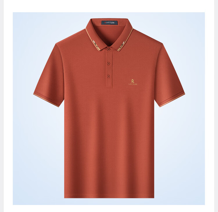 MONTAGUT Summer Men's Polo Shirt with Mulberry Silk, Business Embroidery Casual T-Shirt, White, XL 19