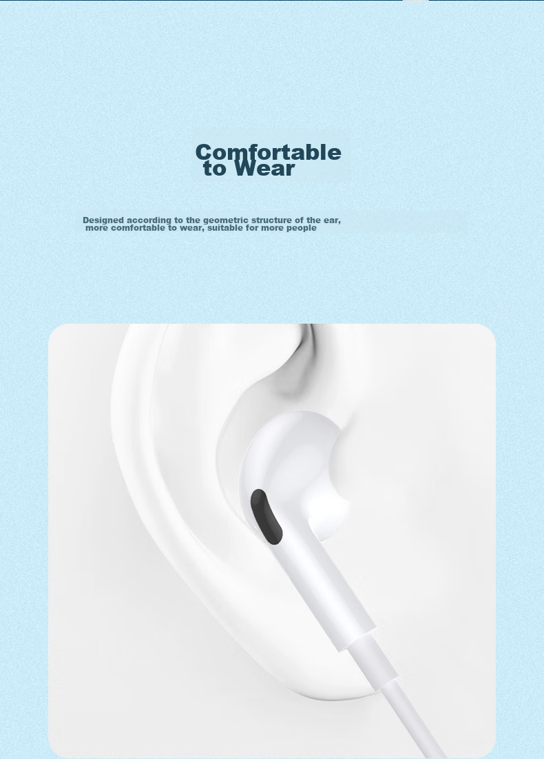 Canghua MFI Certified Apple Earphones, Wired Lightning Flat Headphone Cable with Remote Control, Compatible with IPhone14/13proMax/12/11/XS/XR/8/7Plus/iPad 19