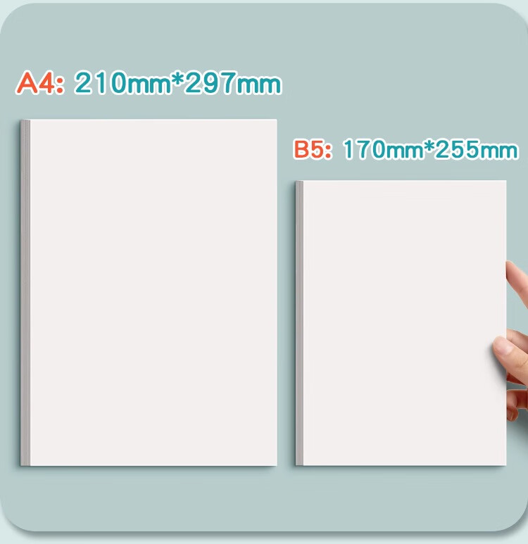 Liupintang Thick Draft Paper Wholesale Cheap Blank Notebook for Postgraduate Exam Preparation, Elementary School Students, High School And College Students' Math Practice Paper, Calculation Paper, Aligned Scratch Paper, White Paper 8