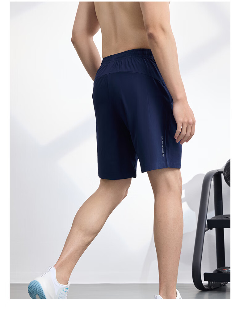 KELME Men's Sports Shorts, Woven Quick-Dry Training Running Shorts, Lightweight Breathable Knee-Length Shorts, Black, XL 19