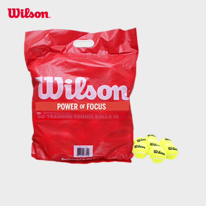 Wilson Pressureless Training Tennis Balls, Bagged Tennis Balls, Practice Tennis Balls, 60 Pieces, WRT136000