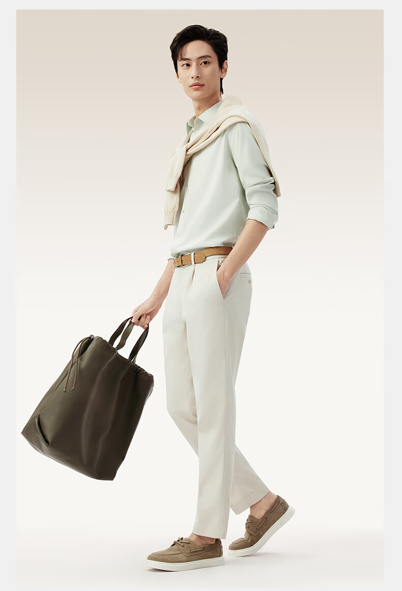 Hodo [Light Cloud Shirt] Modal Silk Blouse, Men's Long-Sleeve Casual Shirt, Wrinkle-Free Dress Shirt 19