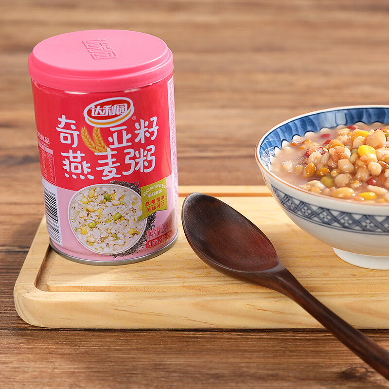 达利园奇亚籽燕麦粥早餐粥八宝粥送礼方便速食罐头280g*12整箱即食礼盒
