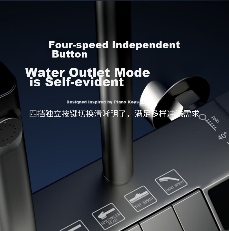 MEJUE Intelligent Shower Head Set, Shower Head Bathroom Spray Nozzle, Pressurized Shower System Z-05105 17