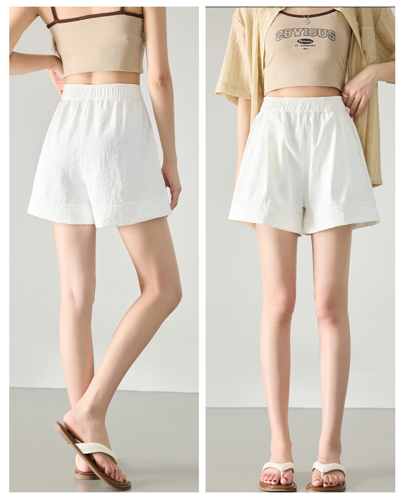 LangSha Ice Silk Yamamoto Shorts for Women, Summer 2026 Thin High-Waist Slimming Wide-Leg Mid-Length Pants, Fashionable Casual Shorts for Wome 7