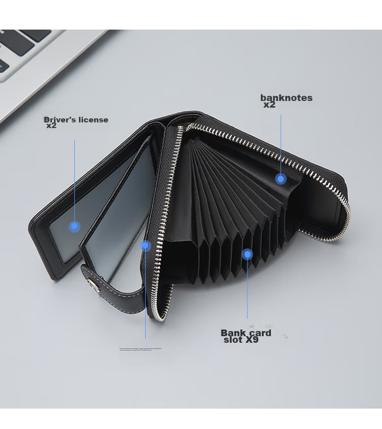 GOLF Card Holder, Men's Printed Multi-Card Slots, Bank Card Sleeve, Zipper Business Card Holder, Women's Card Case, Driver's License Holder, Wallet 9