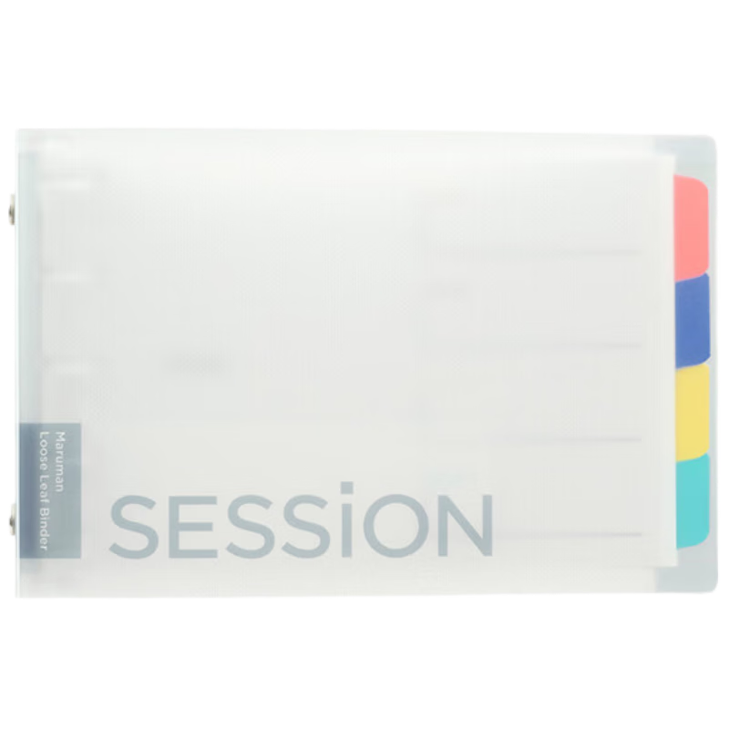 MARUMAN Loose-Leaf Notebook, Journal, Memo Pad, Diary, Meeting Minutes Book, Transparent Color FM310-98