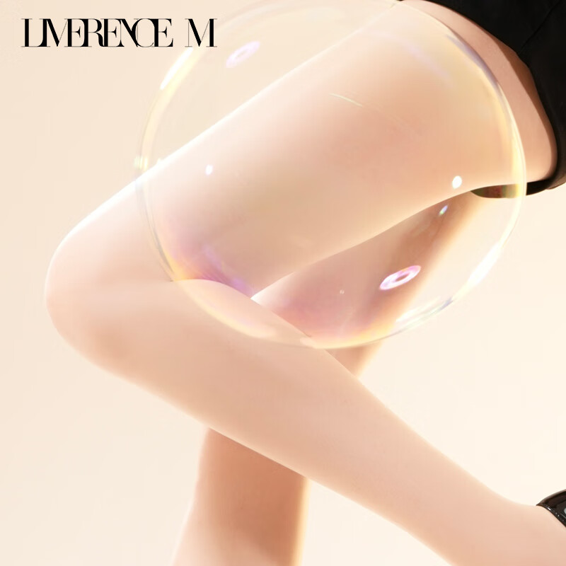 Laimi Runsi [Vanilla Jelly] Ultra-thin Seamless Silky Shiny Aurora Sexy Pantyhose Jade Color 1 Pair M