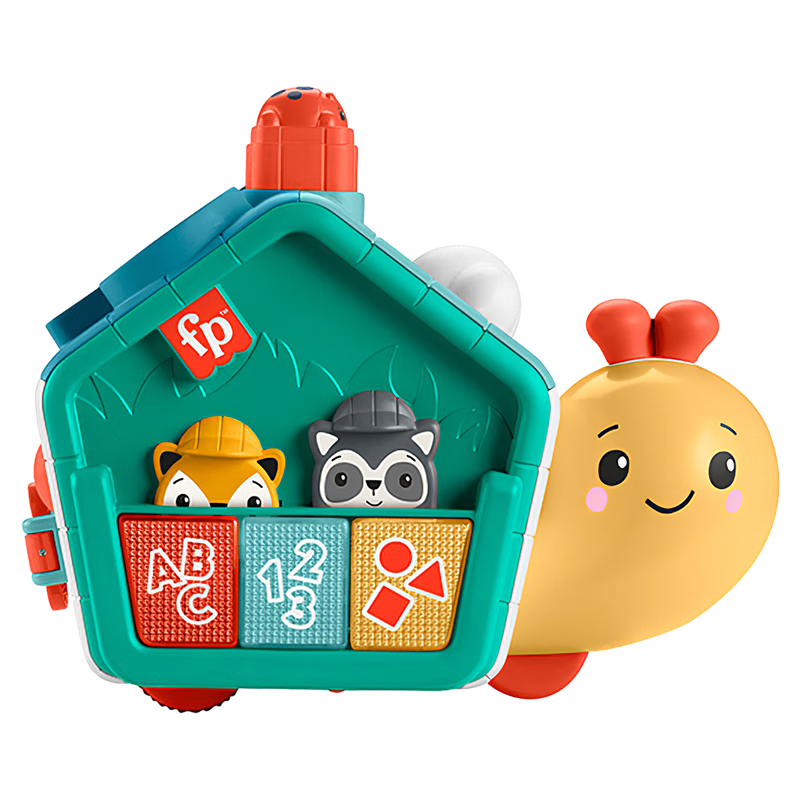 Fisher-Price Birthday Gift, Number And Color Learning Early Education Toy, Learn to Crawl - 2-In Smart Play Crawling Snail HNV62