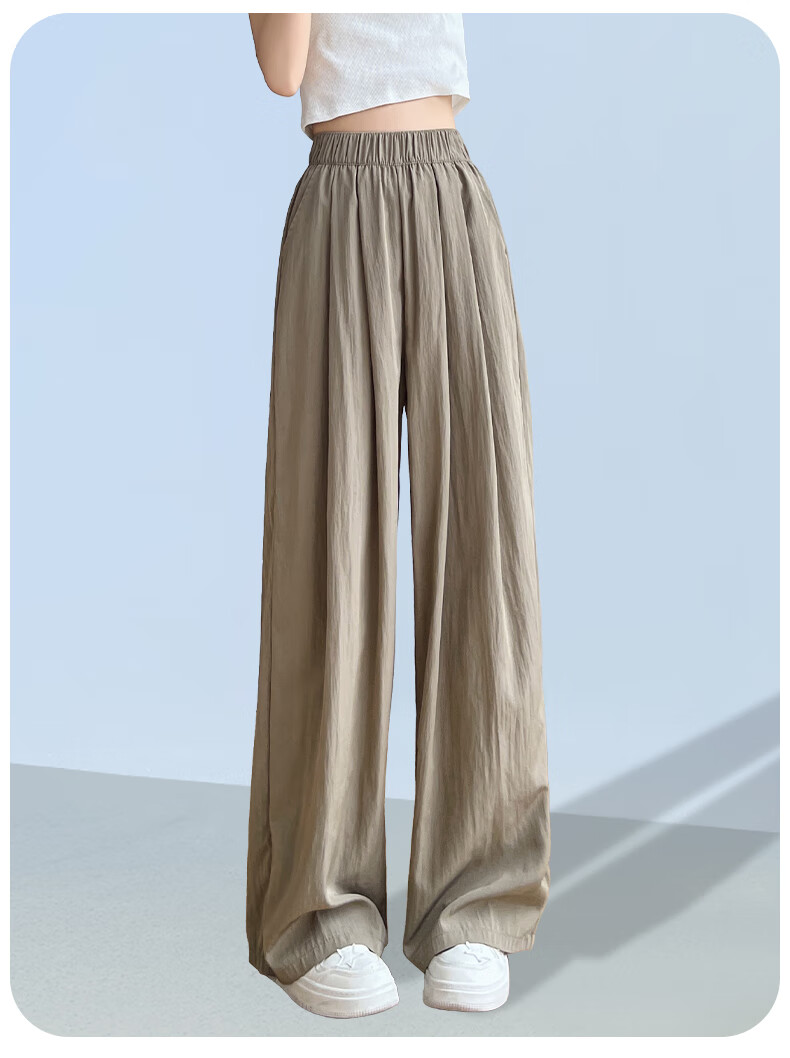 FitonTon Women's Pants, 2025 New Japanese-Style Lazy Yamamoto Pants, Loose-Fitting Slimming Wide-Leg Trousers, High-Waisted Draping Floor-Length Pants 18