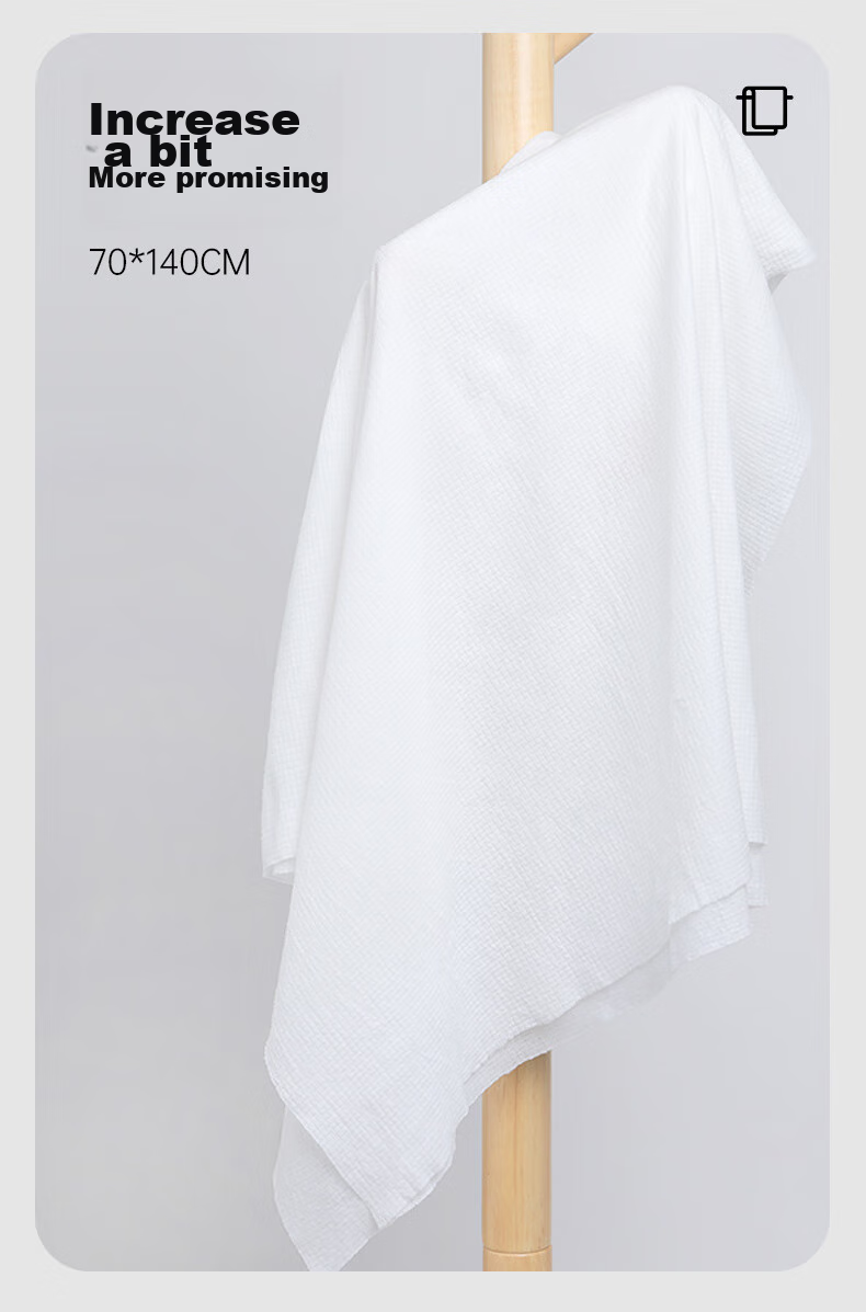 COTTON SHOOTS Disposable Bath Towels, Extra Large And Thick, for Business Trips And Travel, Beach Use, Highly Absorbent, Large Size Towels, 6 Pieces, 70*140cm 2