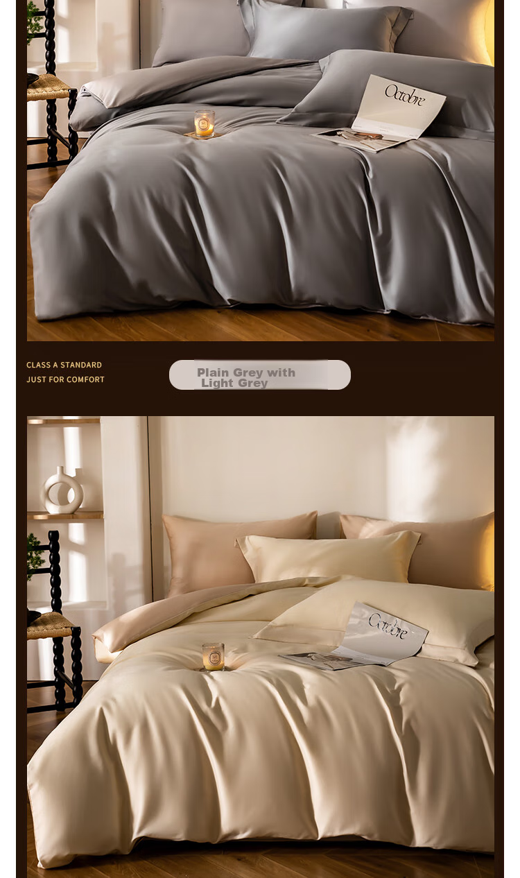 JIEBO 100-Piece Pure Cotton Bedding Set, Class A Long-Staple Cotton High-End Luxury Bedding Set with Duvet Cover, for 2.0/2.2 Meter Beds, Duvet Cover Size 220×240cm 10