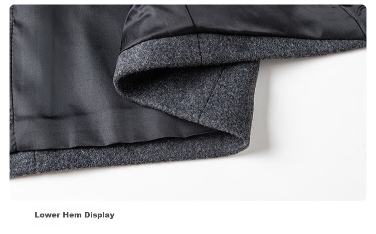 SHANSHAN Wool Blazer Jacket for Men Autumn Winter Warm Easy-Care Dad Style Work Commute Single-Breasted 14