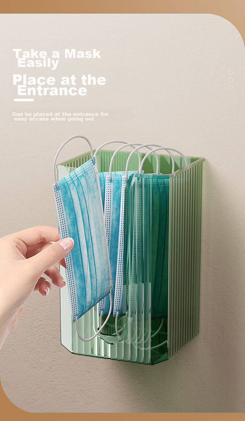 Jingxun Wall-Mounted Tissue Box, Kitchen Paper Holder, No Drilling Required, Face Towel Storage, Bathroom Toilet Paper Rack, Transparent Design, Multi-Scene Application, Visible for Bathroom Use 5