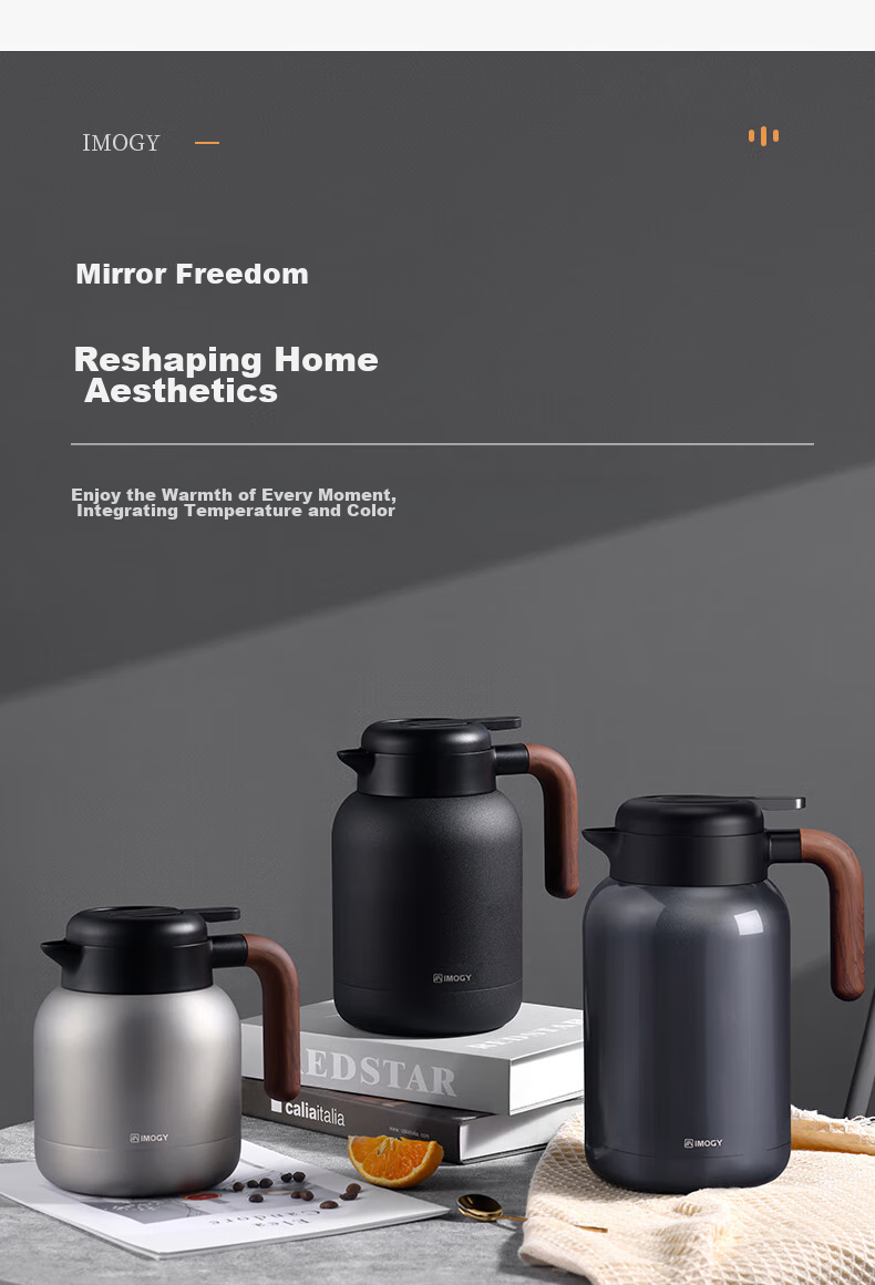 IMOGY IMOGY Insulated Thermos for Home Use, Tea Steeping Pot with Temperature Display, Hot Water Kettle, 316L Stainless Steel Steeping Pot, Warm Water Jug 4