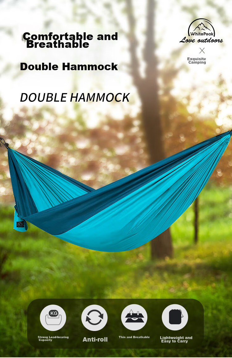 WhitePeak Adult Outdoor Travel Winter Four-Season Warm Camping Double Sleeping Bag with Hollow Cotton and Dirt Isolation 1KG 1