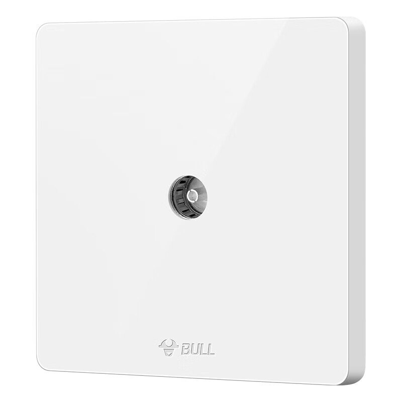BULL Switch Socket G12 Series, One TV Socket, 86-Type Panel G12T103, Ivory White