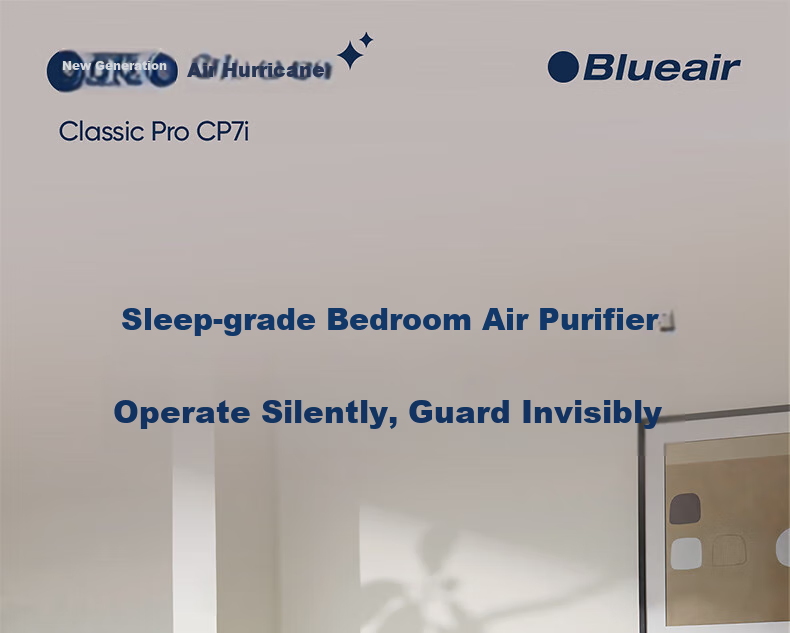 Blueair Air Purifier Removes Formaldehyde, Bacteria, Flu Viruses, Odors from New Homes, Bedroom Use, Eliminates Smoke And Smells, Absorbs Cat Hair, Air Purification Machine CP7i 1