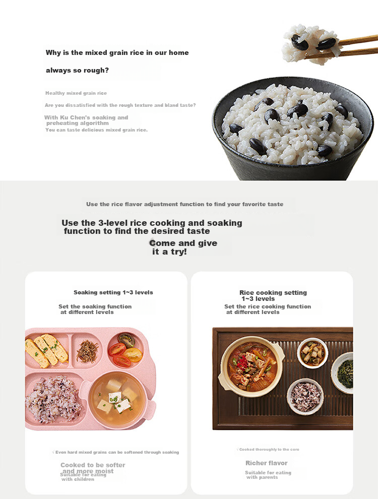 CUCHEN Rice Cooker, Imported from South Korea, 3L Capacity for 3-4 People, Non-Stick Pot, IH Triple Pressure, 2.1x High-Pressure Cooking in 11 Minutes, Fast Cooking, SPE0671 34