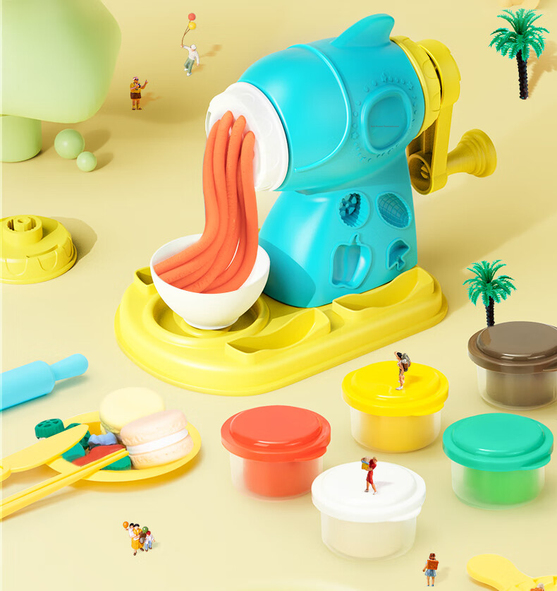 Deli 24-Color Food-Grade Colored Clay Non-Clay Play Dough Toy Birthday Gift Craft YC180-24A 16