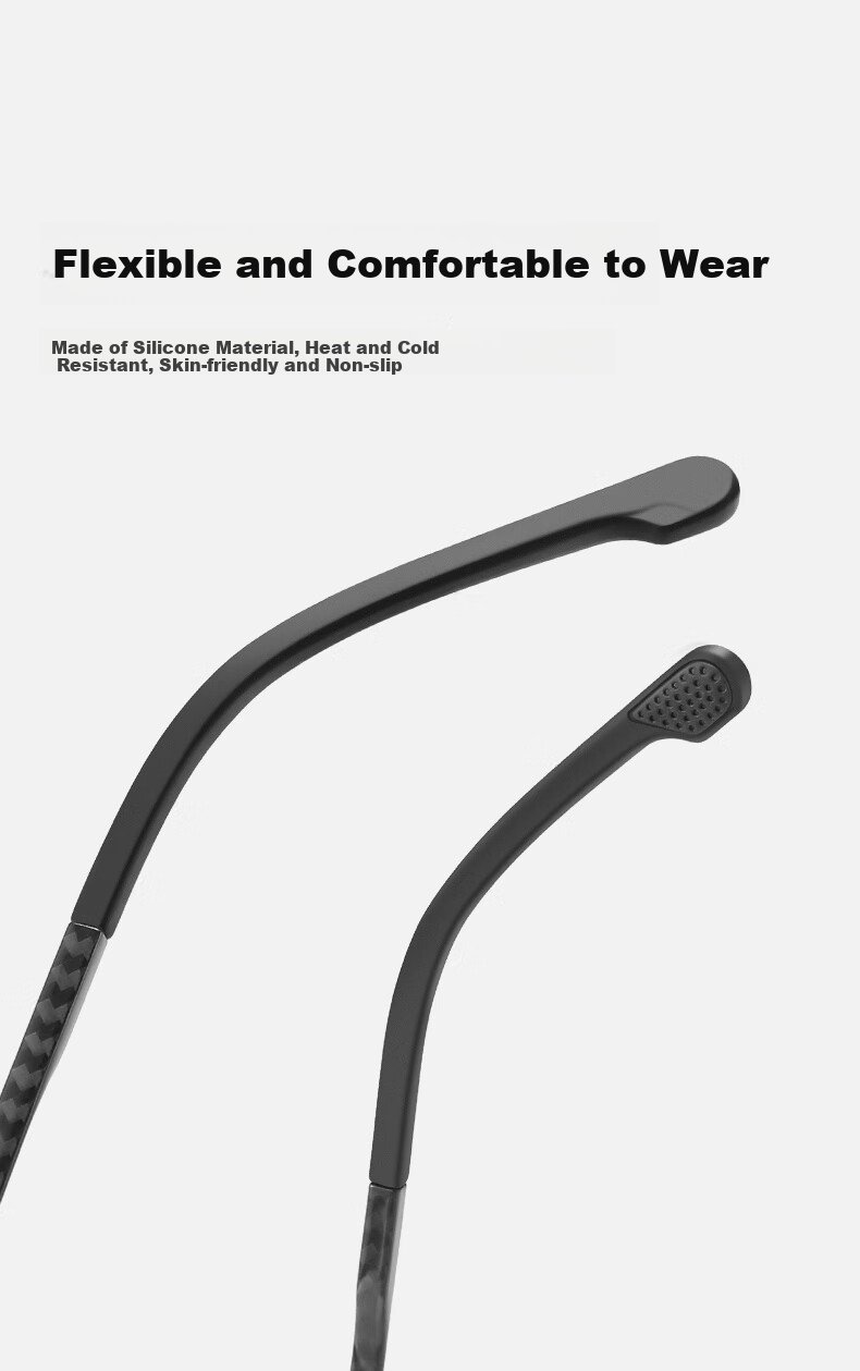 CAPONI Carbon Fiber Photochromic Sunglasses for Men, Polarized Sunglasses for Day And Night Use, Driving-Specific Glasses, UV Protectio 11