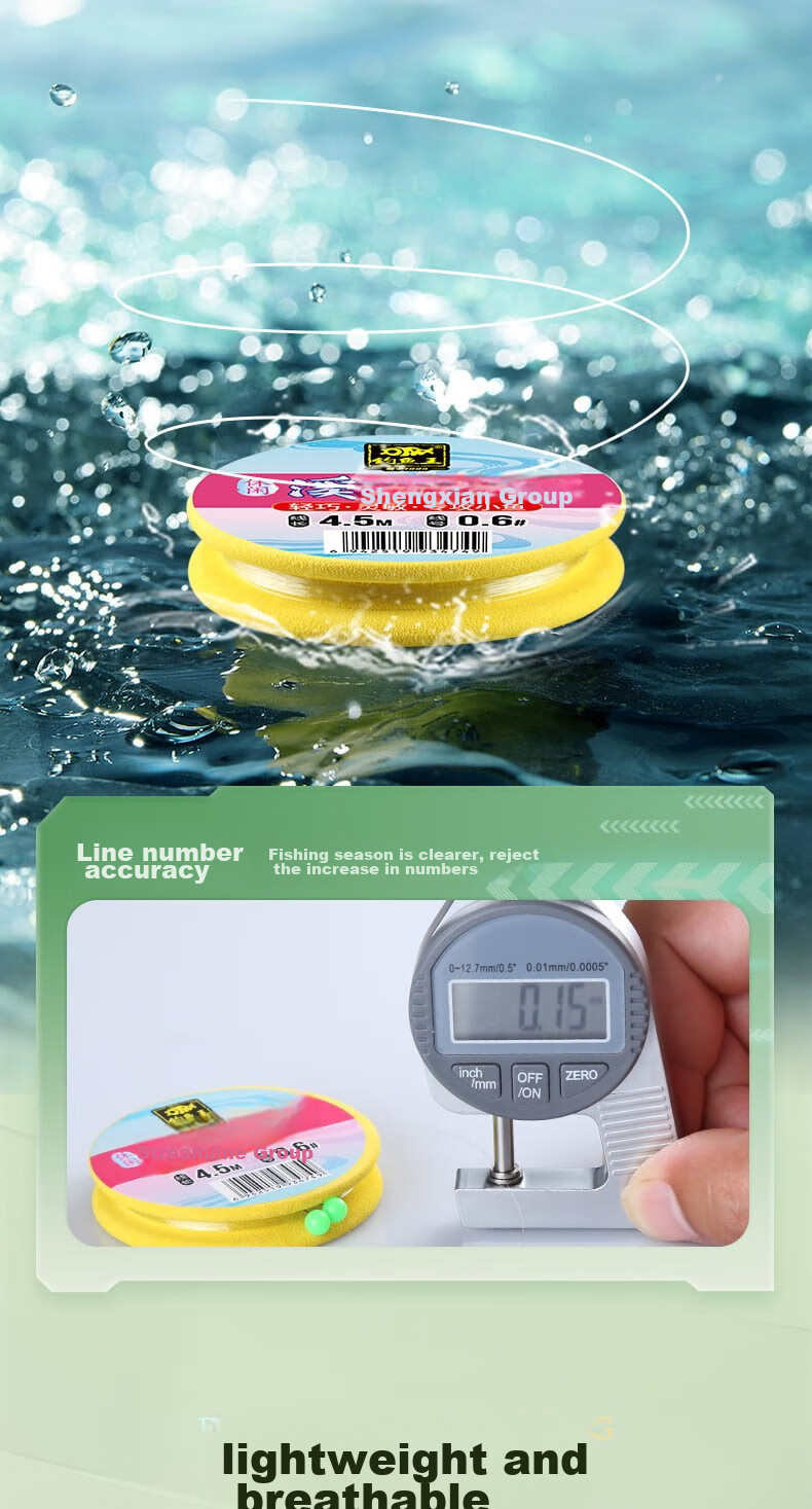 Diaoyuwang Stream Fishing Line Set Baitiao Maokousi Bandao Fish Line with Seven-Star Float And Hooks, Ready-Made Set with 2 Rolls of Line + 5 Sets of Hooks 9