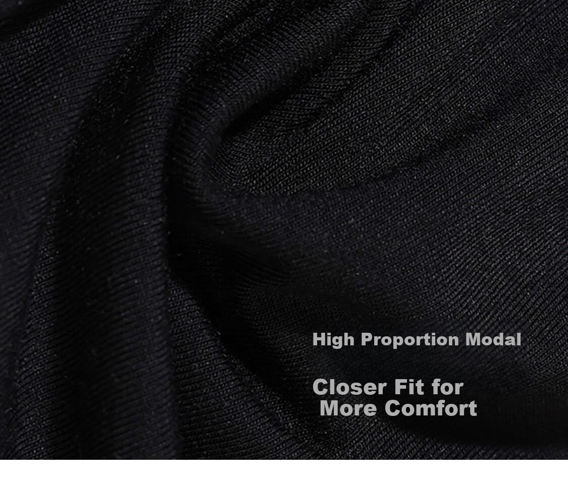 Aimer Men Modal Short-Sleeve T-Shirt Undershirt [2-Pack], V-Neck Vest, Black + White, Size 170 6