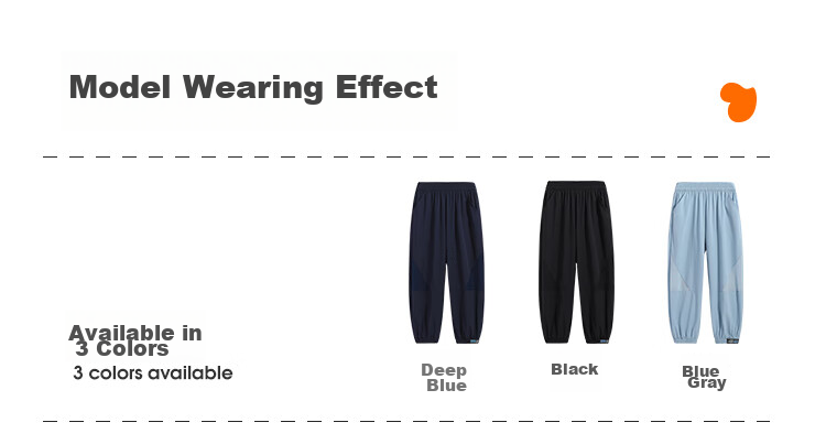 QQ DUCK Children's Clothing, Boys' Summer Mosquito-Repellent Pants, Thin Style, Student And Youth Wear, Irregular Mesh, Black; Size 120 7