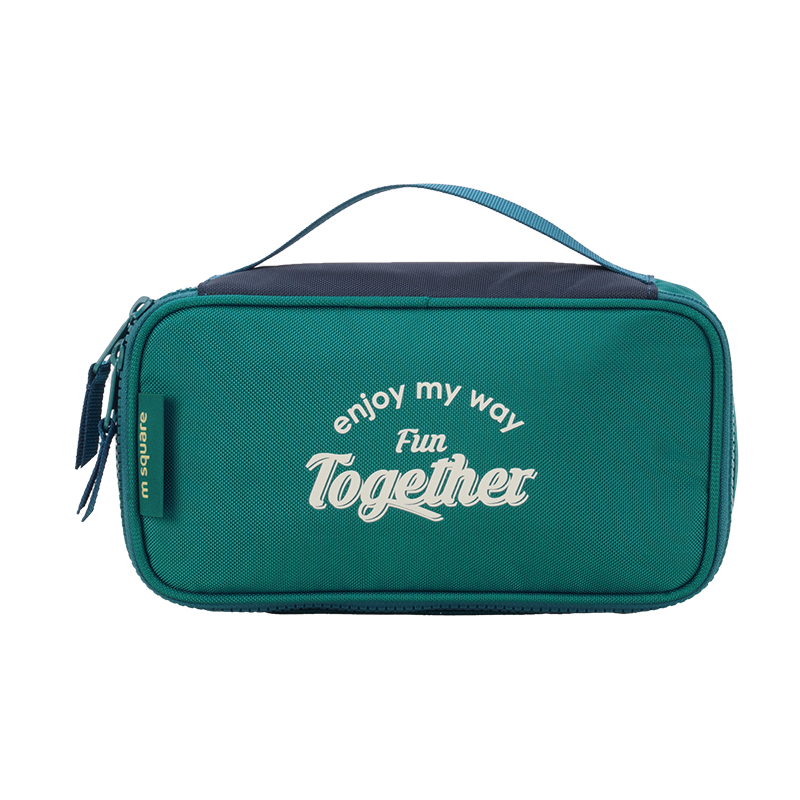 M Square Multifunctional Digital Bag Large Capacity Storage Cable Earphone Camera Organizer Portable Travel Bag Secret Green
