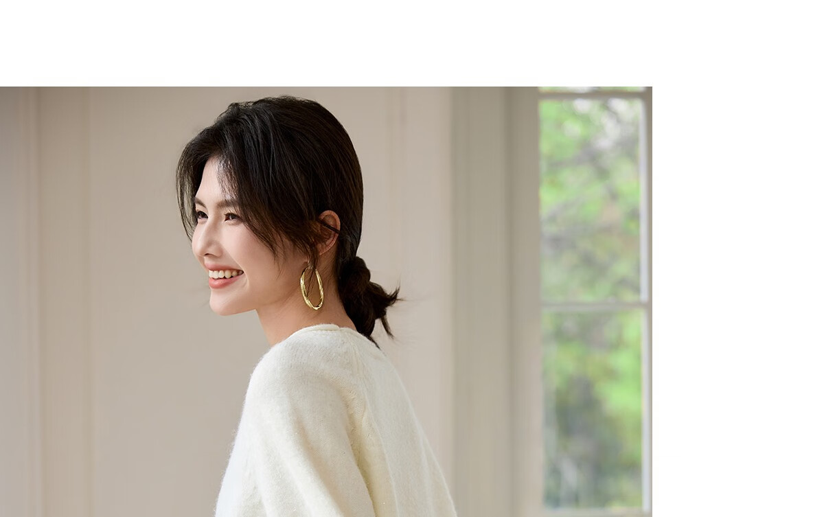 She Enjoy Knitwear Women's Solid Color Rolled Edge Raglan Sleeve Sweater Loose Fit Lantern Sleeve Round Neck Knit Top T51Z018 19