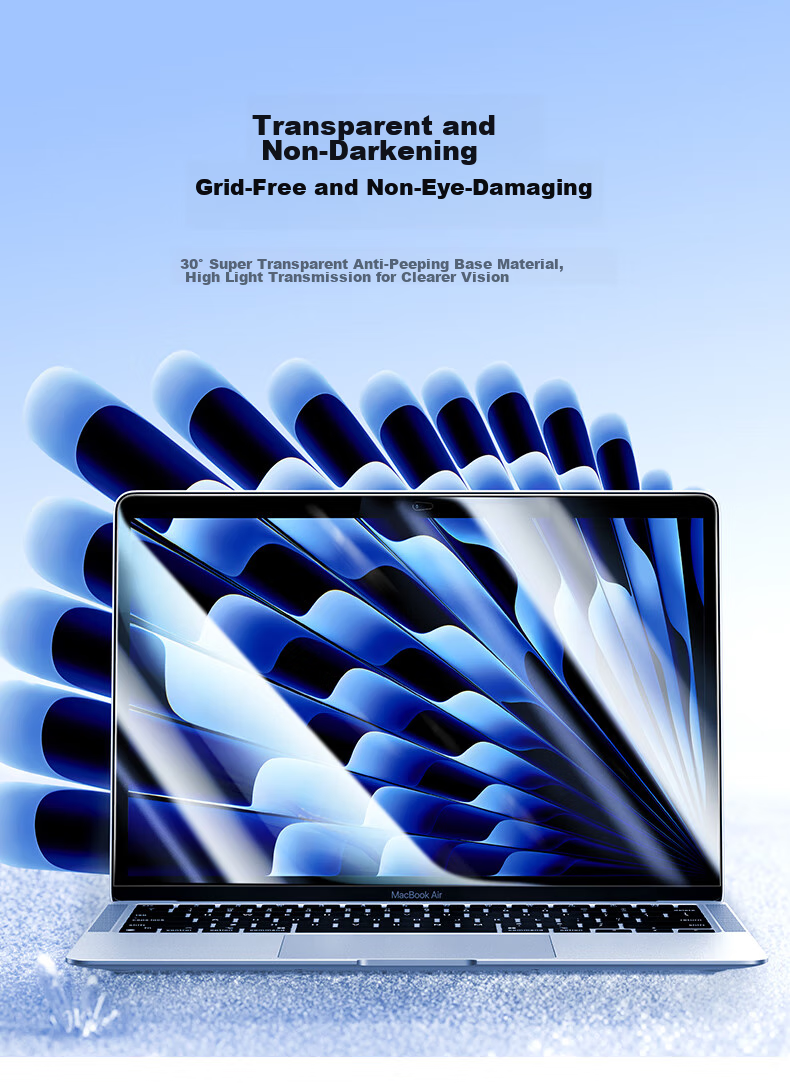 UGREEN Anti-Peeping Screen Protector for Laptop And Monitor, Removable Privacy Filter, Compatible with Apple Macbook, Huawei, Xiaomi, HP, ASUS, Dell, 14-Inch 16:9 8