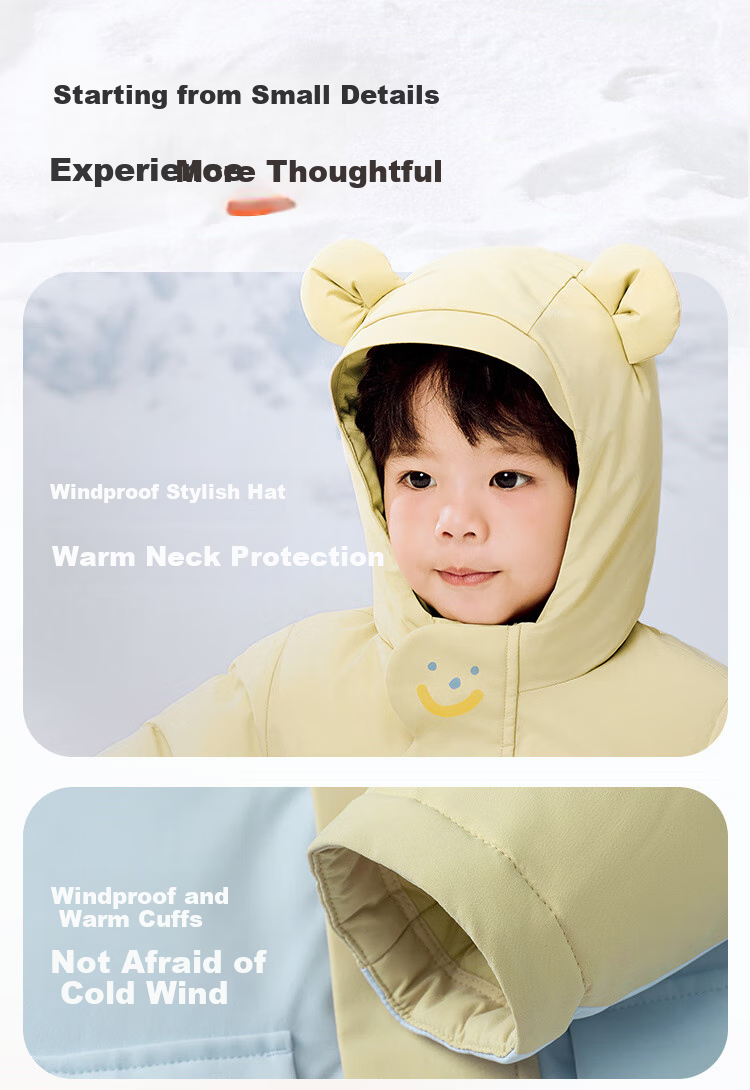 Minibala Children's Winter Warm down Jacket, Thick Baby down Coat [Triple Protection, Breathable] 15