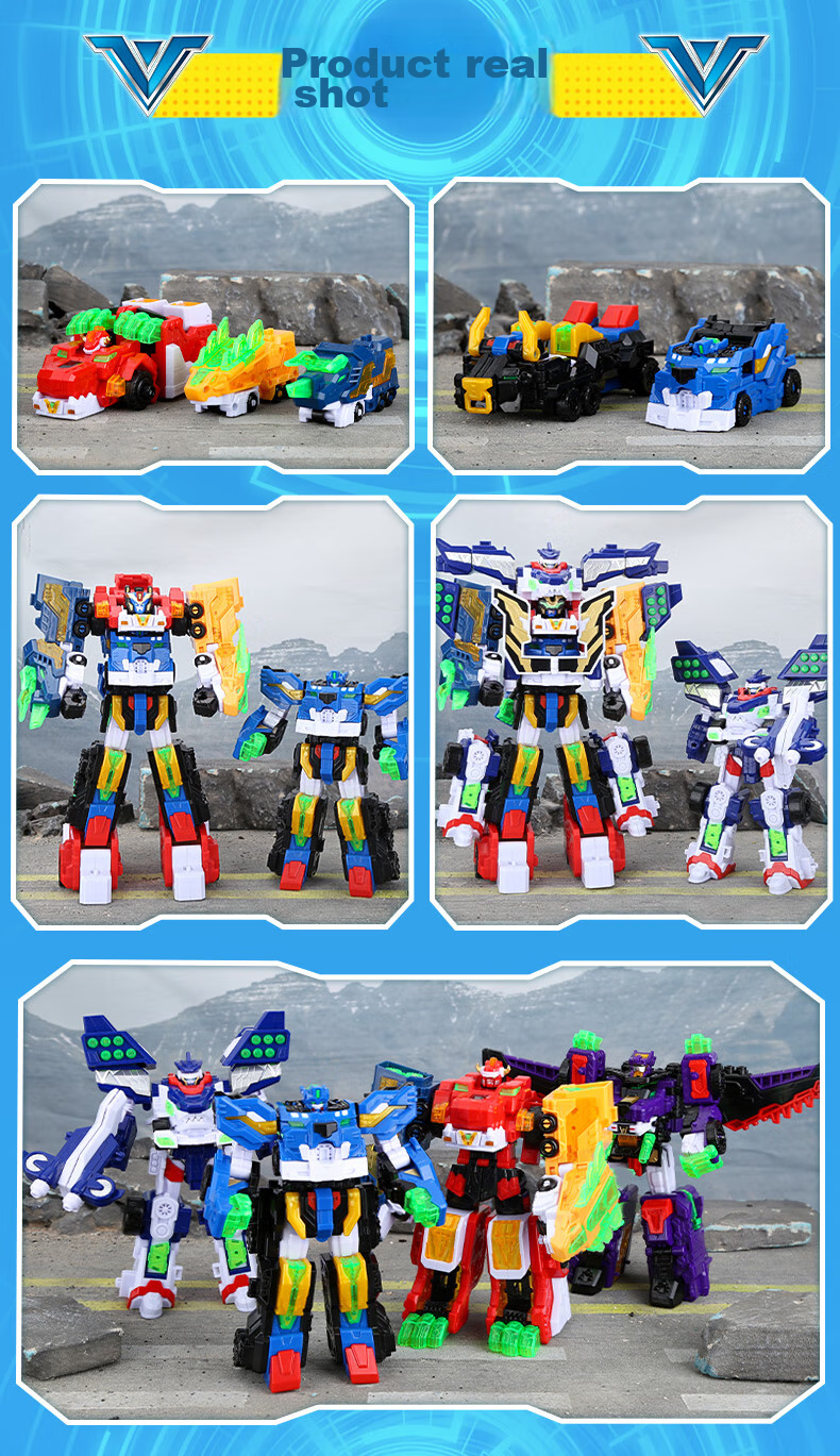 Mini Force X Super Power Beast King Mecha Season 5 Fule Transforming Toy Lion Bull Battle Vehicle Combo Boys Gift 12