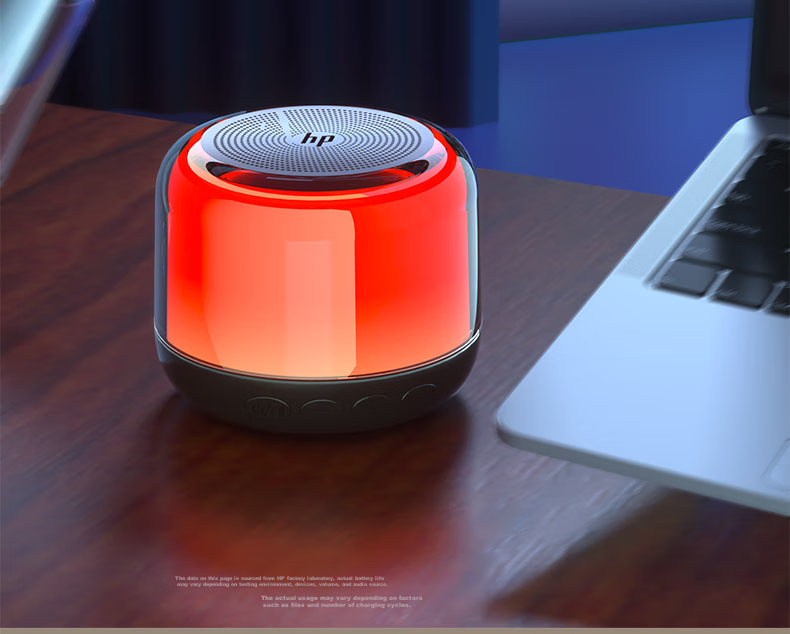 HP S05 Bluetooth Speaker, Dome-Shaped Color-Changing Speaker, Computer And Mobile Phone Home Mini Subwoofer, Small Portable Outdoor Wireless TWS Interconnected Speaker 10