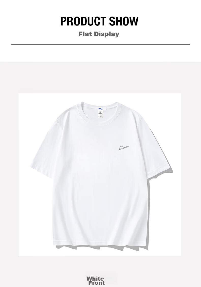Huili Short-Sleeve T-Shirt for Men, Outdoor Sports Breathable Quick-Dry T-Shirt, Men's Pure Cotton Round Neck Ice-Cool Short-Sleeve Top 21