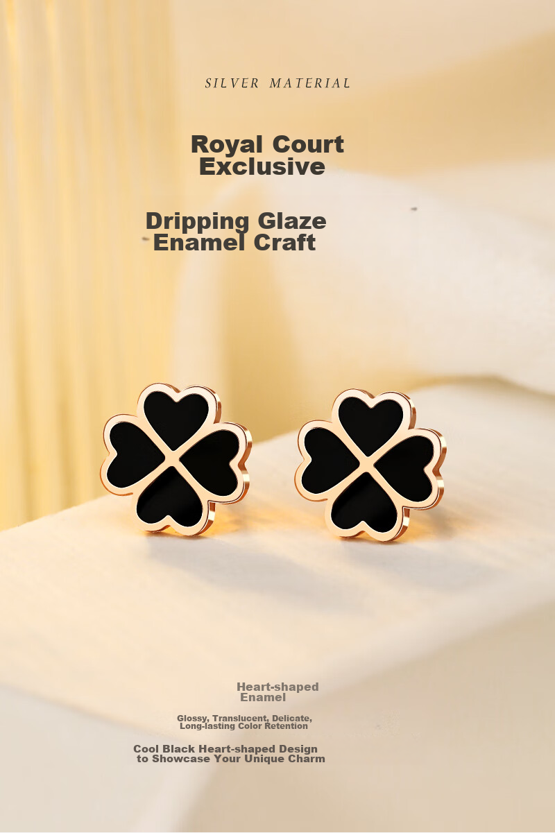 MANHE S925 Silver Four-Leaf Clover Stud Earrings for Women, New 2026 Style, Birthday Gift for Wife Or Girlfriend 5